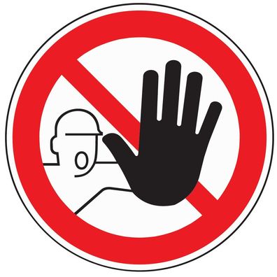 Verbotszeichen Zutritt für verboten D200mm Kunststoffschild rot/ schwarz