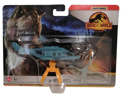 Mattel HBH85 Matchbox Jurassic World Dominion Quetzal Flugsaurier Helikopter mit