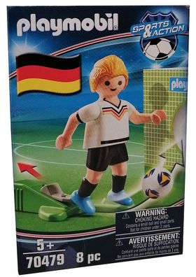 Playmobil 70479 Sports & Action Nationalspieler 7,5 cm Deutschland Fußball Rasen