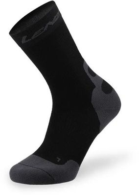 Socken Compression 7.0 Mid Merinowolle Schwarz Größe 35-38