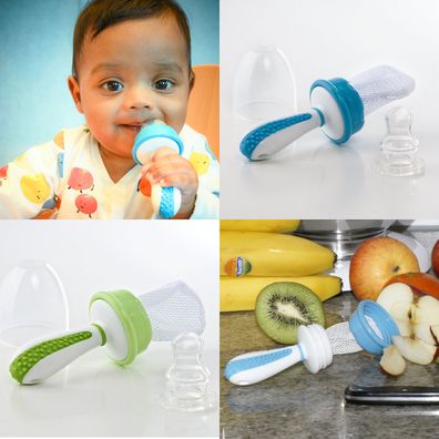 Fruchtsauger 2in1 BPA-PVC FREI Baby Obstschnuller Schnuller by Dr. Schandelmeier