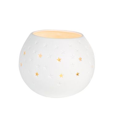 Porzellan Windlicht "Sterne" Kerzenhalter - Räder Design