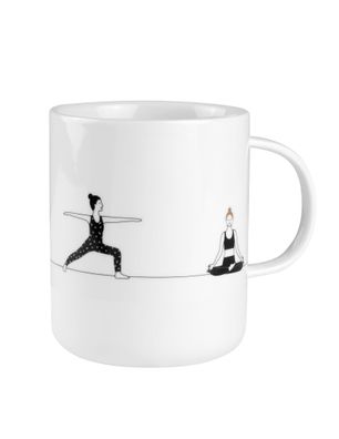 Geschenktasse "Yoga" Kaffeetasse Teetasse - Räder Design