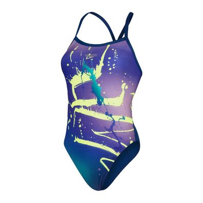 Speedo Placement Digital Turnback - Badeanzug Damen Schwimmen