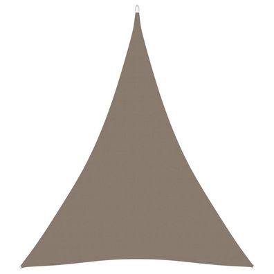 vidaXL Sonnensegel Oxford-Gewebe Dreieckig 3x4x4 m Taupe