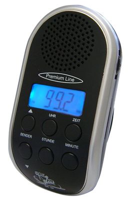 Fahrradradio Tripfinder BR 24 mit MP3-Anschluss, LCD-Anzeige mit Hintergrundbeleuc...
