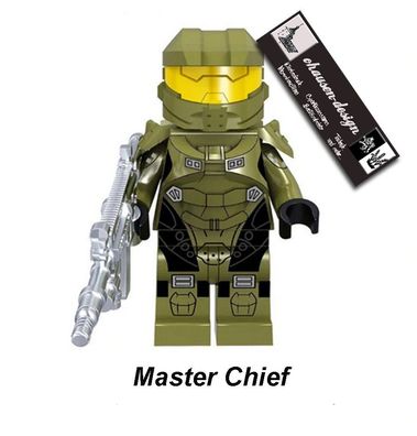 Halo Master Chief Klemmbausteine Spartan Microsoft 343 Banji 100% LxxO kompatibel Cob