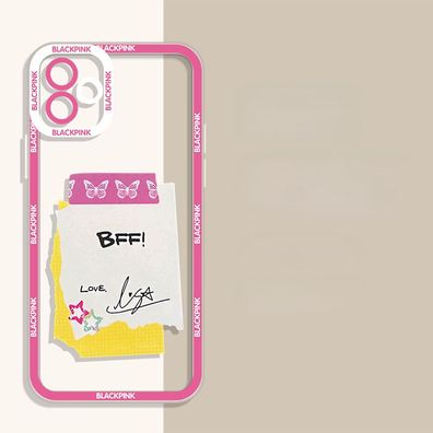 Kpop Blackpink Handy Hüllen für iPhone 7-iPhone14 Hülle LISA JISOO Merch Case