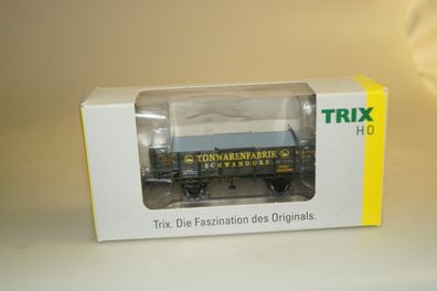H0 Trix Clubwagen 24092 Niederbordwagen Tonwarenfabrik Schwandorf, neuw./ ovp