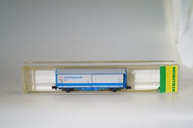 Spur N: Minitrix 13230 Schiebewandwagen Inter-Cargo-Express, top/ ovp