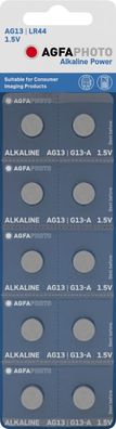 Agfaphoto Batterie Alkaline LR44 V13GA 1,5V 10er Blister