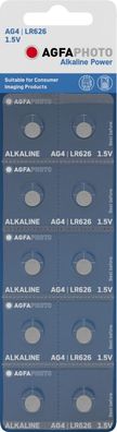 Agfaphoto Batterie Alkaline LR626 AG4 1,5V 10er Blister
