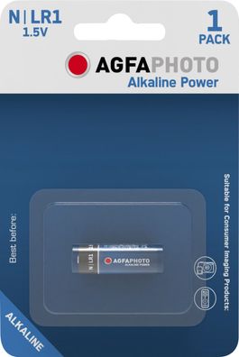 Agfaphoto Batterie Alkaline Power LR1 N 1,5V 1er Blister