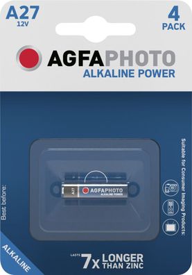 Agfaphoto Batterie Alkaline Power LR27 12V 1er Blister
