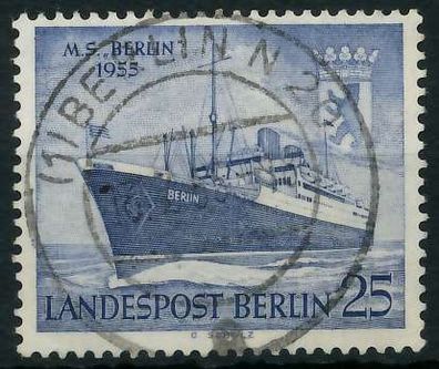 BERLIN 1955 Nr 127 zentrisch gestempelt X642216