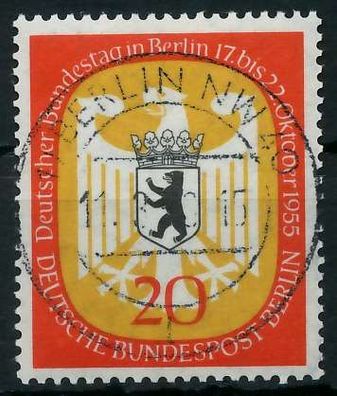 BERLIN 1955 Nr 130 zentrisch gestempelt X642222
