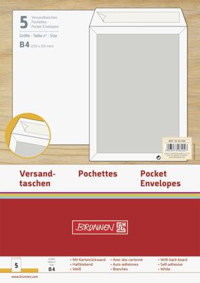 Versandtasche B4 Farbe weiss 5er