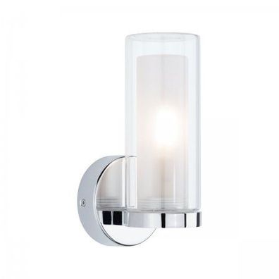 Paulmann 71076 Wandleuchte Luena Glas Chrom einfacher Lichtaustritt IP44