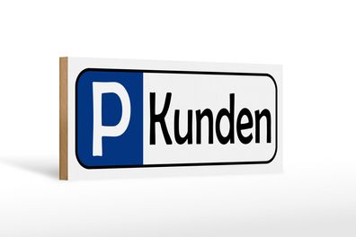 Holzschild Parken 27x10 cm Parkplatz Kunden Geschenk Deko Schild wooden sign