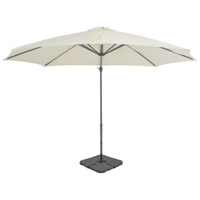 Sonnenschirm mit Schirmständer Sand