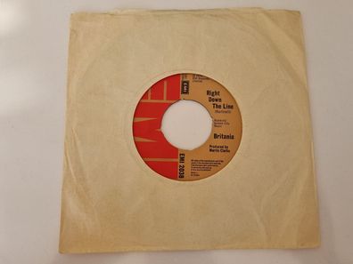 Britania - Right down the line/ Judy brings me down 7'' Vinyl UK