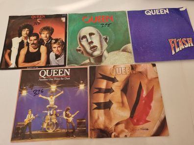Queen/ Freddie Mercury - 5 Singles 7''/ Body language/ Flash/ Radio ga ga