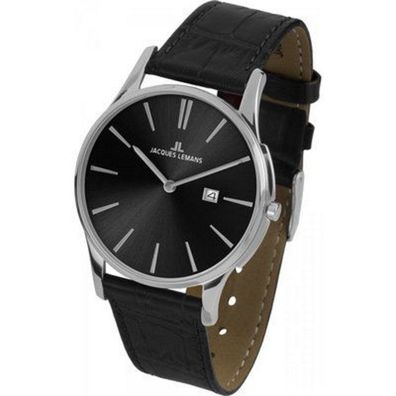 Uhr - London 1-1936A - Lederband schwarz