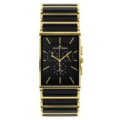 Uhr - York Ceramic Dame - 1-1651D - Schwarz Gold