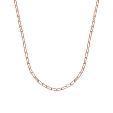 Halskette 80cm - Silber rosé - Weitanker