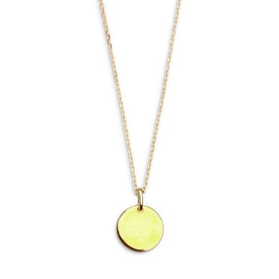 AnhängerKette - Symbolic Power - Gravur goldfarben