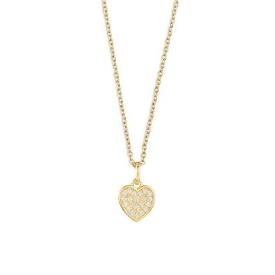 AnhängerKette -Love Story - Herz - Zirkonia
