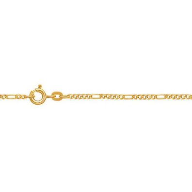 Halskette 42 cm - Gold 333 8K - Figarokette massiv