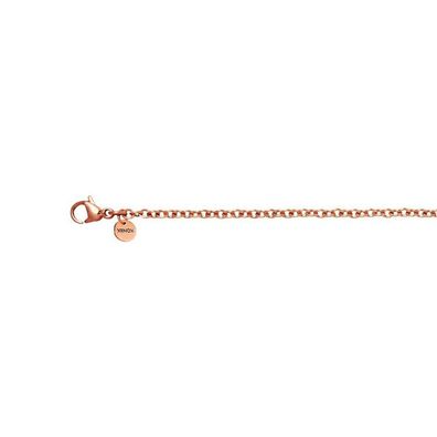 Halskette 45 cm -Edelstahl rosé - Gliederkette