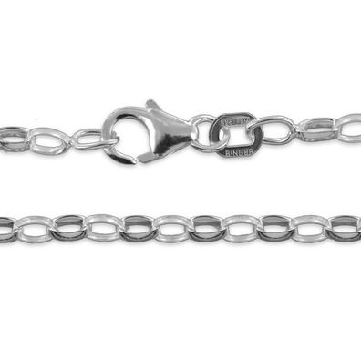 Halskette 50 cm - Sterlingsilber - Erbskette 2,4mm