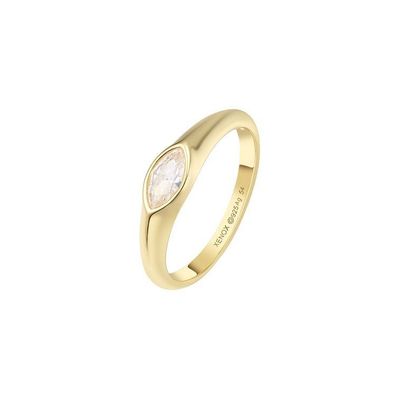 Ring 50-58 - Essental - Silber vergoldet -Zirkonia
