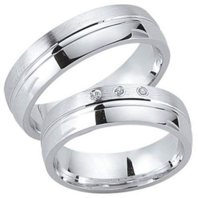 Partnerringe - Sterlingsilber Zirkonia - silber