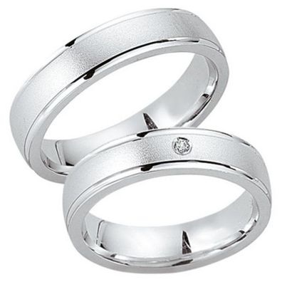 Partnerringe - Sterlingsilber Zirkonia - silber