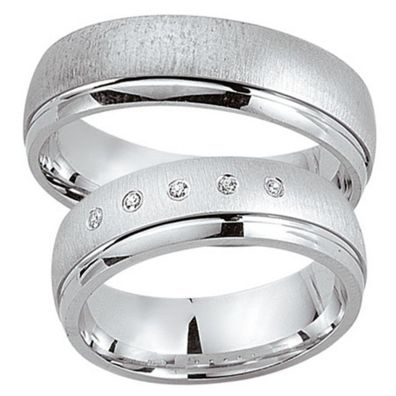 Partnerringe - Sterlingsilber Zirkonia - silber