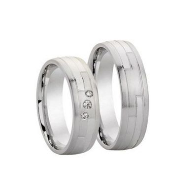 Partnerringe - Sterlingsilber Zirkonia - silber