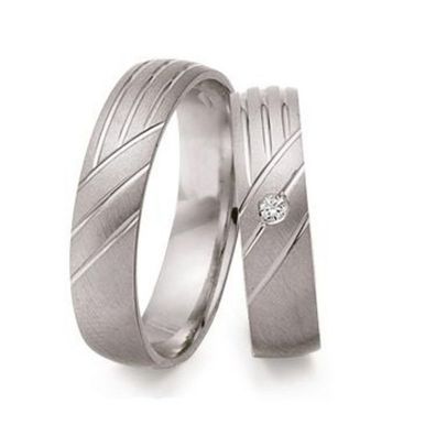 Partnerringe - Sterlingsilber Zirkonia - silber