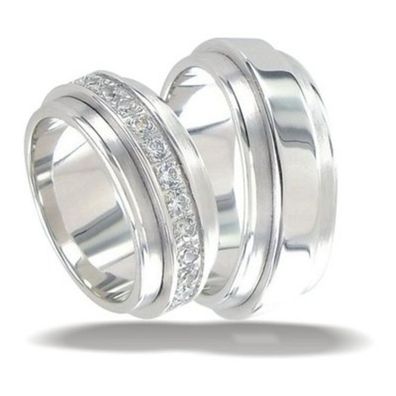 Partnerringe - Sterlingsilber Zirkonia - Argentum