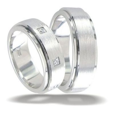 Partnerringe - Sterlingsilber Zirkonia - Argentum