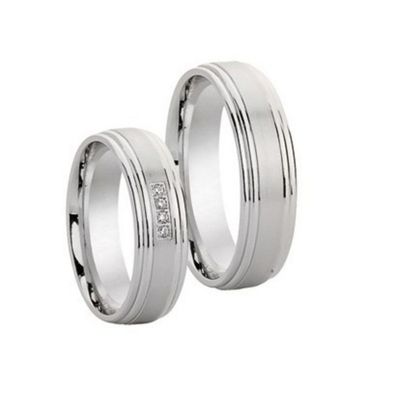 Partnerringe - Sterlingsilber Zirkonia - silber