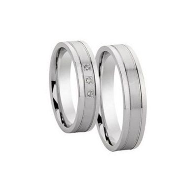 Partnerringe - Sterlingsilber Zirkonia - silber