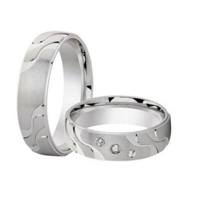 Partnerringe - Sterlingsilber Zirkonia - silber