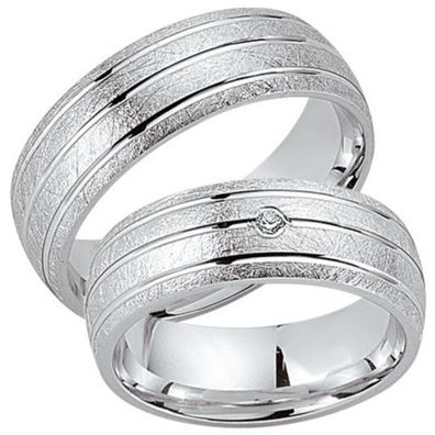 Partnerringe - Sterlingsilber Zirkonia - silber