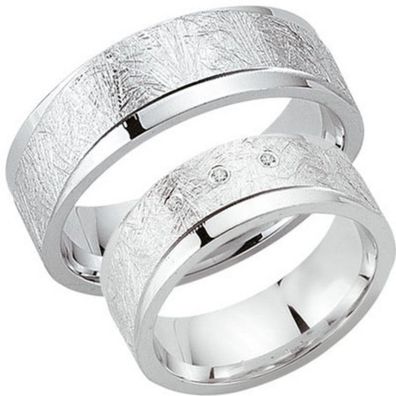 Partnerringe - Sterlingsilber Zirkonia - silber