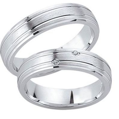 Partnerringe - Sterlingsilber Zirkonia - silber