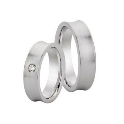 Partnerringe - Sterlingsilber Zirkonia - silber