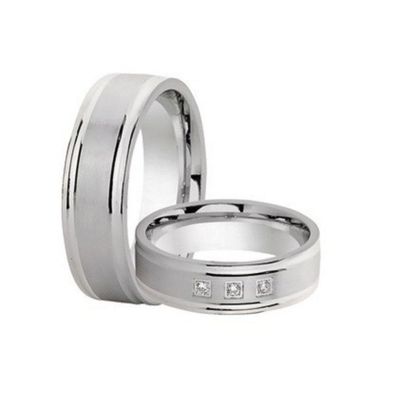 Partnerringe - Sterlingsilber Zirkonia - silber